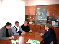 Зустріч міського голови Трускавця Лева Грицака з керівництвом ФК Карпати
